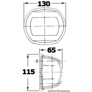Osculati Kulkuvalo Maxi 20 musta - valkoinen 225°