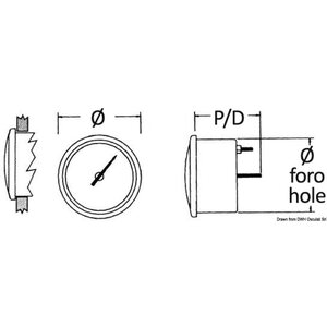 Osculati Polttoainemittari 12V