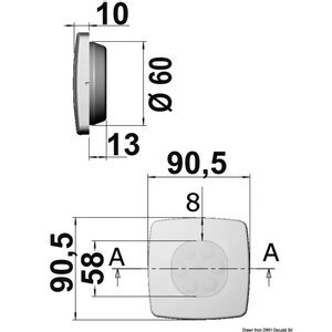 Osculati SQUARE led Valo