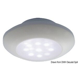 Osculati watertight white ceiling light, white LED light
