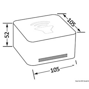 Osculati Äänimerkki, kromi 12V 109 dB