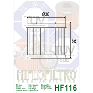 HiFlo öljynsuodatin HF116