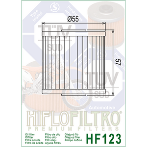 HiFlo öljynsuodatin HF123