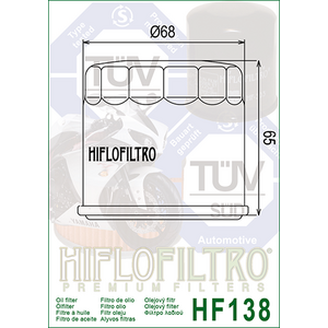 HiFlo öljynsuodatin HF138