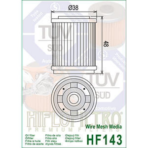 HiFlo öljynsuodatin HF143