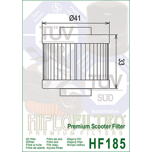 HiFlo öljynsuodatin HF185