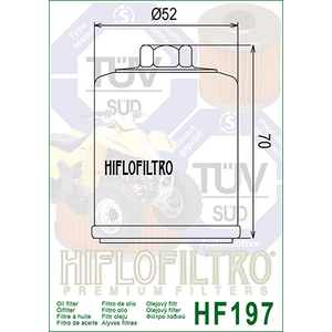 HiFlo öljynsuodatin HF197