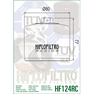 HiFlo öljynsuodatin HF124RC