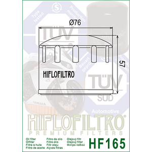 HiFlo öljynsuodatin HF165