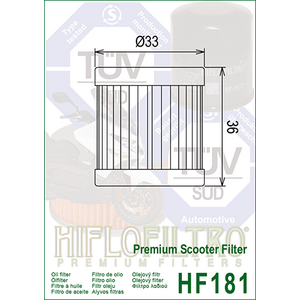 HiFlo öljynsuodatin HF181
