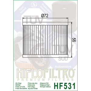 HiFlo öljynsuodatin HF531