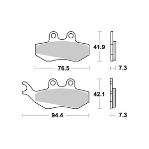 SBS Brakepads Ceramic (689HF)