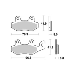 SBS Jarrupalat Sintered Offroad