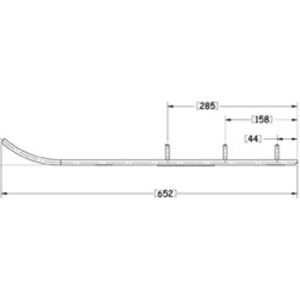 Sno-X Ripper Four Ohjari pari 4" Kovametalli