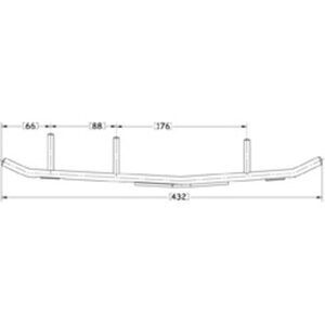 Sno-X Ripper Four Ohjari pari 4" Kovametalli
