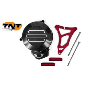 TNT-tuning Magneeton- & ratassuoja, Musta/Punainen, Derbi Senda <-05