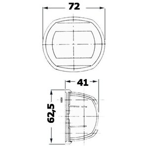 Osculati Kulkuvalo Compact 12 RST - punainen