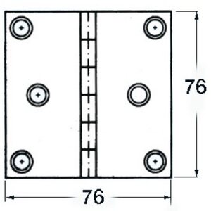 Osculati S.S Sarana 76x76mm
