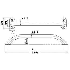 Osculati Käsikaide SS600mm