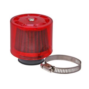 Ilmansuodatin, Air-System, Punainen, Kiinitys Ø 38mm, Suora