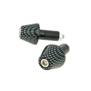 Bar end, 13,5mm, Carbon-style