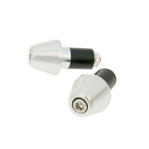 Bar end, 17,5mm, Silver