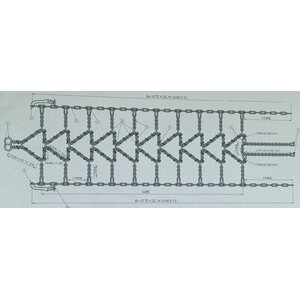 Bronco DIAMOND V-BAR (AU-06518) CHAINS 142x41
