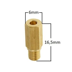 Main Jet, # 148 , Hex, Fits: Keihin / Flat side