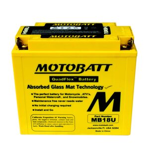 MotoBatt Battery, MB18U