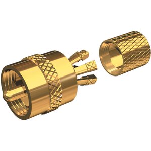 Shakespeare Centerpin solderless PL259 connector for RG8X or RG58/AU cable