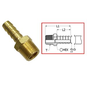 Sea-X polttoaineliitin Universal 1/4 NPT x 1/4
