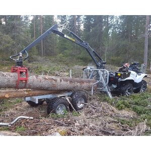 Bronco ATV GRAPPLE CRANE 350-II Hydraulisella vedolla ja vinssilla