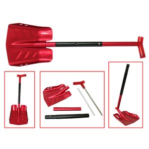Sno-X Snow showel with saw, Red Aluminum