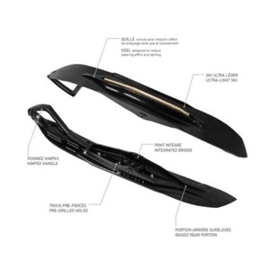 Kimpex Ski pair Black inc. runners / adaptors