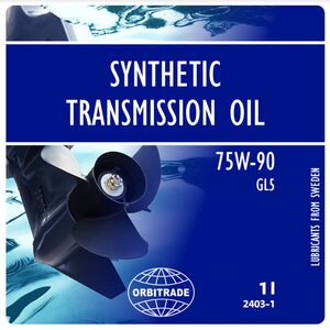 Orbitrade , Gearcase oil synthetic 75w90, 5L