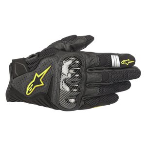 Alpinestars Hanska SMX-1 Air v2 musta/Fl keltainen L