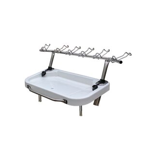 OceanSouth BAIT BOARD X-LARGE - PLUG IN MOUNT - DELUXE STAINLESS KIT