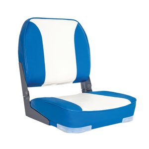 OceanSouth DELUXE FOLD DOWN SEAT UPHOLSTERED BLUE/WHITE
