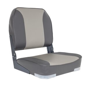 OceanSouth DELUXE FOLD DOWN SEAT UPHOLSTERED GREY/CHARCOAL