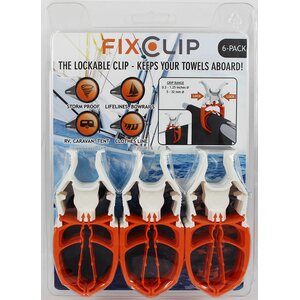 Trade Invent FIXCLIP 6-pack valkoinen