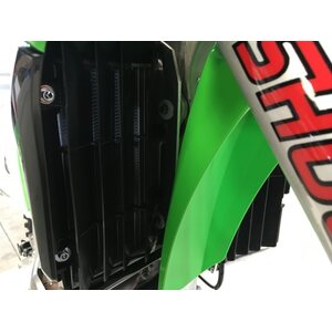 AXP Racing Radiator Braces Black Spacers Kawasaki KX250F 17-18