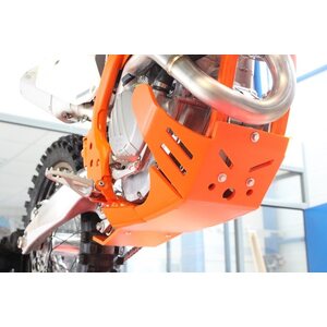 AXP Racing Xtrem HDPE Skid Plate Orange KTM SXF250-SXF350-XCF250-XCF350 16-18