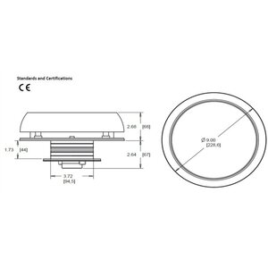 Marinco Aurinkokennoventtiili 3'' Valkoinen