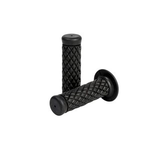 Highway Hawk Handgrips, Cafe style, Black for Ø 22 mm (7/8")