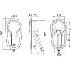 Osculati Adriana recess-fit shower enclosure