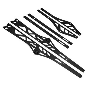 Kimpex Itek Rail stiffeners powdercoated black Polaris 163"
