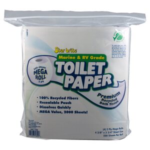Star brite WC-paperi 100 % kierrät.valkaisem.2 krs: 500 arkki me-pkt/4rll