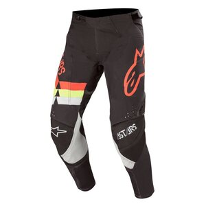 Alpinestars Techstar Venom Housut Musta/Pun. Fluo/Kelt. Fluo 28