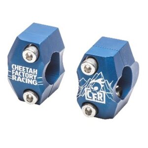 Cheetah Factory Racing CFR 7/8" to 1 1/8" Oversized Bar Adapter Blue