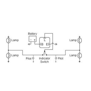 MATTHIES Valorele 12V 3 Pol För blinkers med ledlampa.